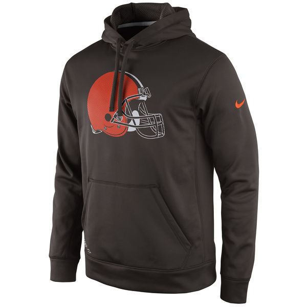 Men Cleveland Browns Nike Practice Performance Pullover Hoodie  Brown->green bay packers->NFL Jersey